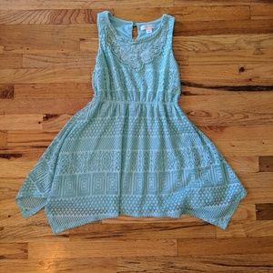 Xhilaration Girls Mint Green Sleeveless Dress